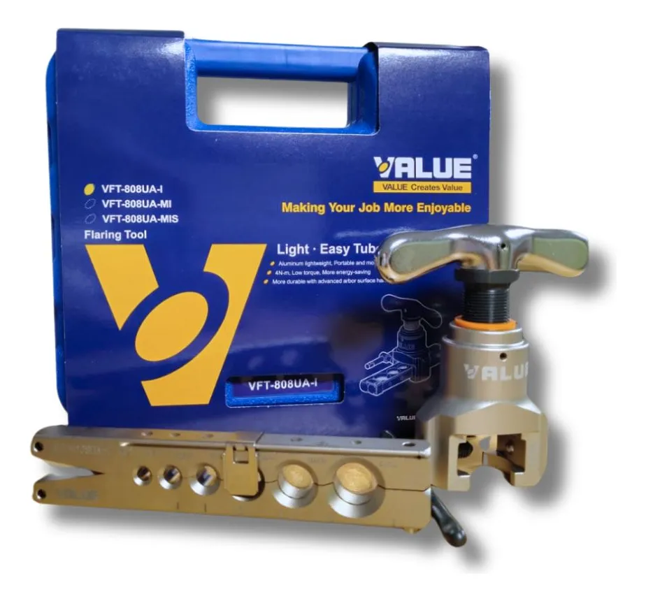 PESTAÑADORA VALUE VFT808UA-I 3/16 A 3/4 PULGADAS